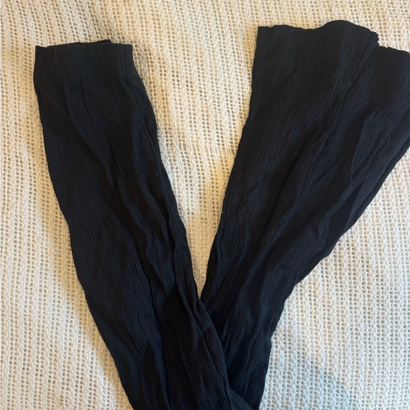 Black Gina trico flare pants - Picture 1 of 3